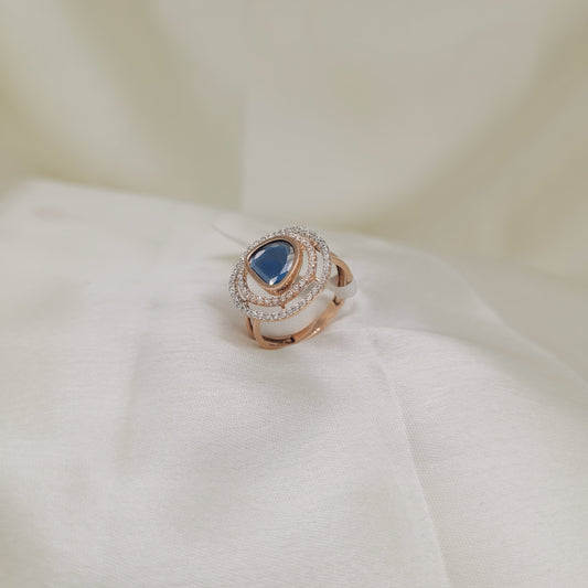 Indigo Gold Ring