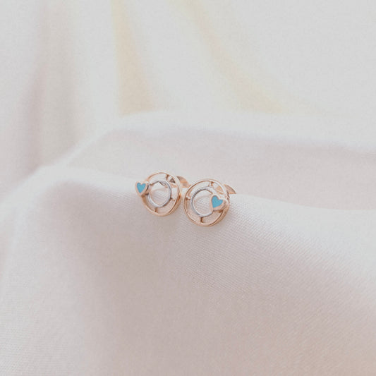 Oceanic Heart Earrings